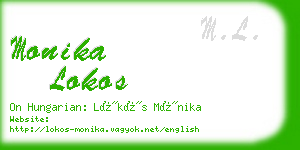 monika lokos business card